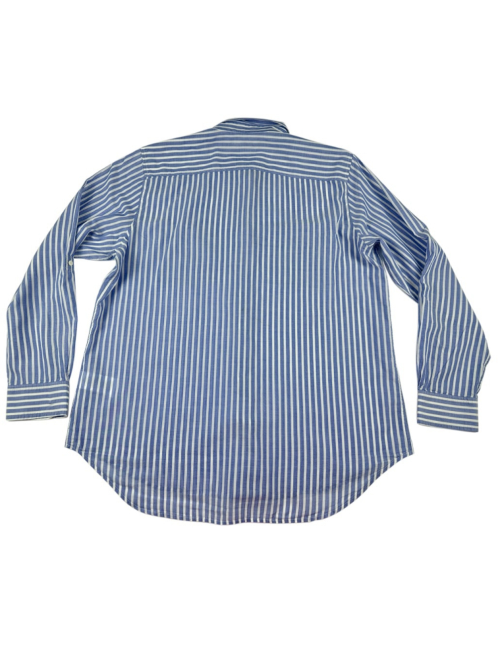 Lauren Ralph Lauren Shirt Womens XL Blue White Striped Button Up Roll Tab Blouse - Picture 3 of 9
